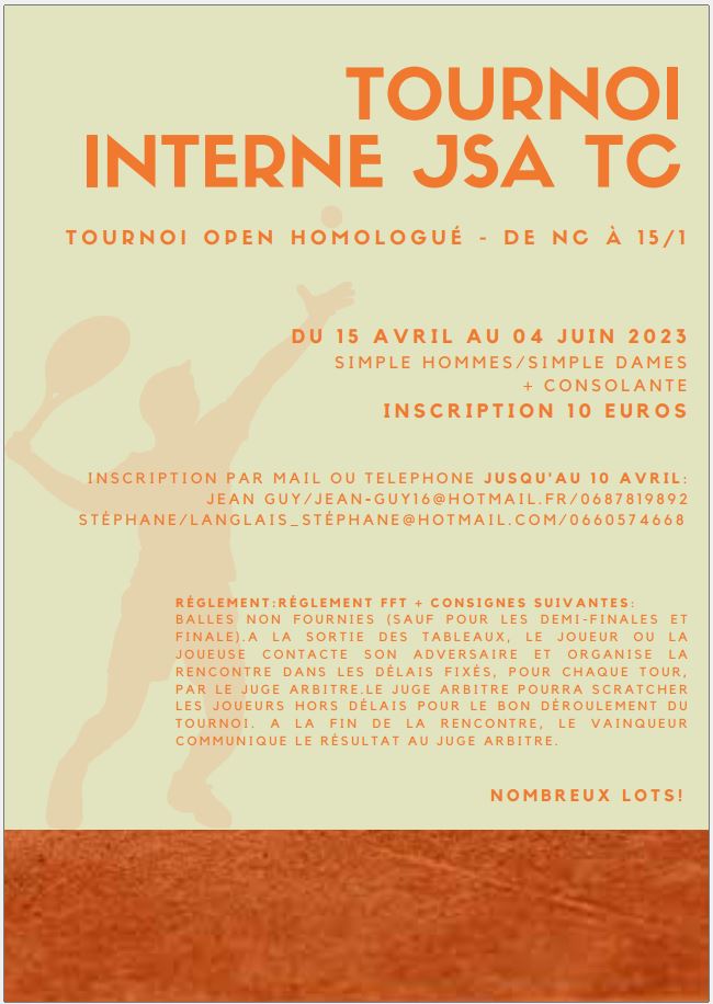 Tournoi Interne JSA TC 2023
